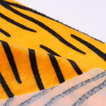 Locum for needlework, 53 × 53 cm, tiger -bright fur on a knitted basis-1