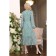 Women's dress, size 46, green color