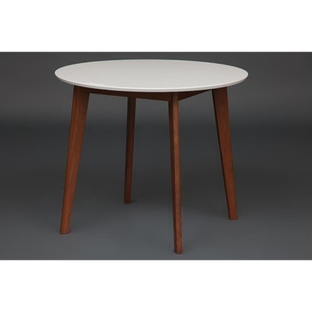 Dining table Bosco (Bosos) Buk/MDF, White/Brown D900