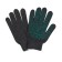 Workers, m/b gloves, knitting 7 class, 4 threads, size 9, with PVC dots, gray, Greengo