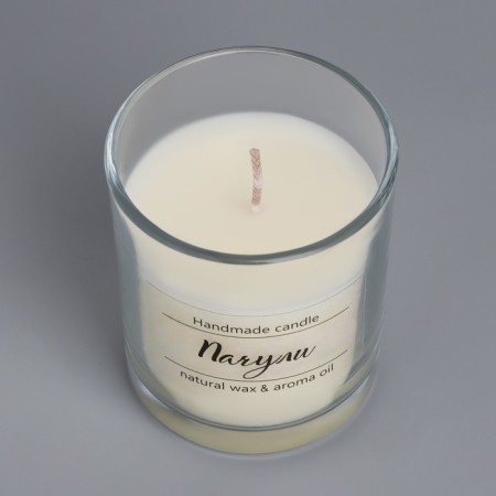 A candle in a glass flavored "patchouli", 7x7 cm, 27 hours-4