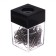 Square crossbreaker with a magnet transparent plastic, paper clips 100 pieces