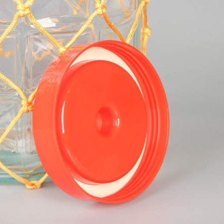 Glass jar, with a hole for a hydraulic plant, 25 l, color mix-4
