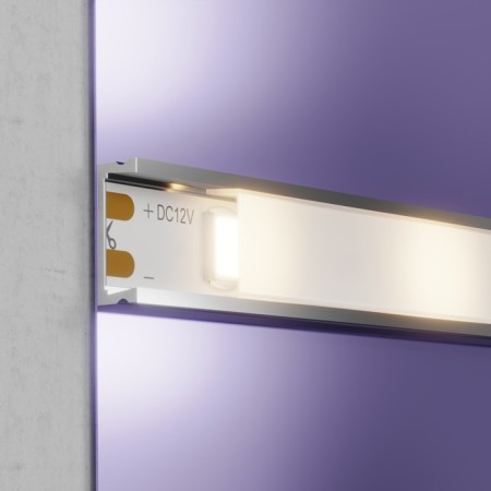 LED tape Maytoni, 12V, IP20, 2835, 4.8W/m, 3000k, 5 m, 5 mm, monochrome glow-4