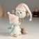 Souvenir Polystone "Snowman with a bird on high legs" 11x7.5x13 cm