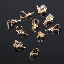 Holder for Kulon adhesive SM-183 (set 10 pcs.), 10 × 5 mm, color gold
