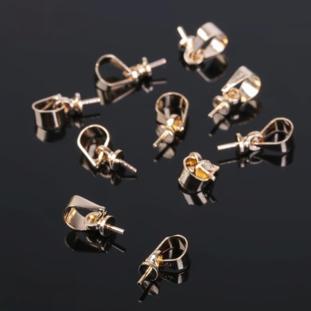 Holder for Kulon adhesive SM-183 (set 10 pcs.), 10 × 5 mm, color gold