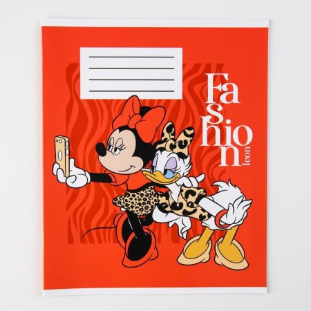 Notebook in a cage 12 sheets, 5 types of mix, cover coated cardboard, Minnie Mouse-4