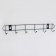 The hanger wall -mounted on 6 hooks "Light", 34 × 5.5 × 3 cm, black color