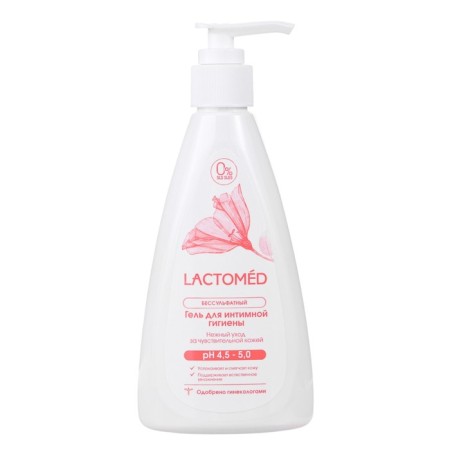 Gel for intimate hygiene "Laktomed", care for sensitive skin, 200 ml-5