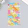 Plastic sticker "Animals and underwater world" with gold stroke mix 10.3x22.5 cm