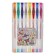 A set of gel pens, 8 colors, in a plastic box