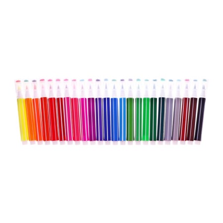 Flomasters 24 Colors thick with printed a ventilated cap, pink-1