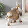 Polystone souvenir "White Elephant in Popon with Gold" MIX 16.5x8x17.5 cm