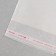 BOPP package with adhesive valve, transparent 35 x 35/4 cm, 30 μm