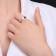 Ring Xuping halo, white color in silver, size 17