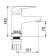 Comer for the Accoona A9668 sink, single -leaf, with nut, silumin, chrome