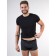 Male panties, size 54, black color, white
