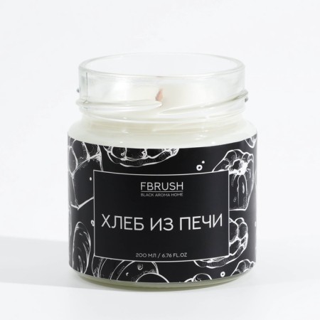 Соевая свеча BLACK AROMA HOME "Хлеб из печи", 200 мл-1