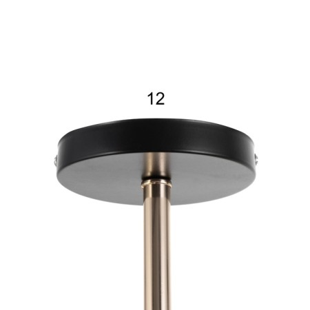 Sender chandelier 4he27 40W black and gold 52x36x27 cm-7