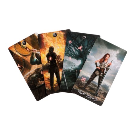 Tarot cards "runes", 78 l, map 6.6 x 12 cm-1