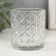 Bank for candles glass "rhombus" transparent 200 ml 7x7x8 cm