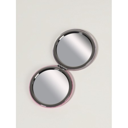 Folding mirror "flowers", d = 7.2 cm, with an increase, pink color-4