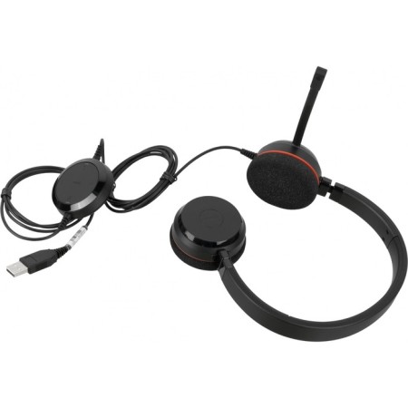 Headphones with a microphone Jabra Evolve 20 MS STEREO Black 1.2M Faling USB heading (4999-823 10046-1