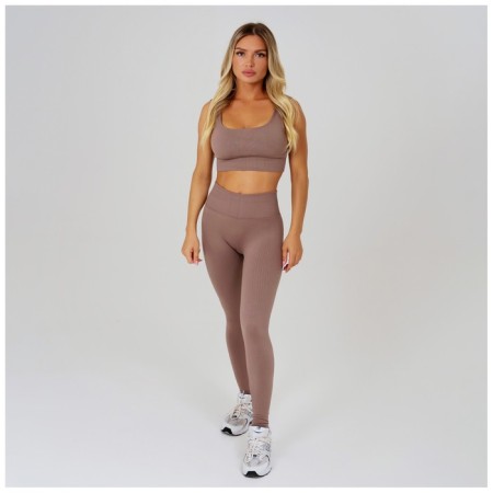 Sports top on wide straps, size m, beige color-10