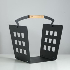 Steel wood 47 × 35 × 45 cm, with a handle