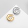 Earrings "Kaffa" set 2 pcs, calm vibration, color with silver-gold