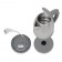 Electric kettle "Carcker EK-1801M", metal, 1.8l, 1500 watts, smoky color