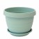 Plastic pot "Toledo", d = 20, with a pallet, mint