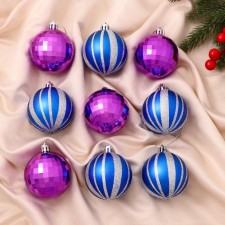 Set of balls plastic D-6 cm, 9 pcs 