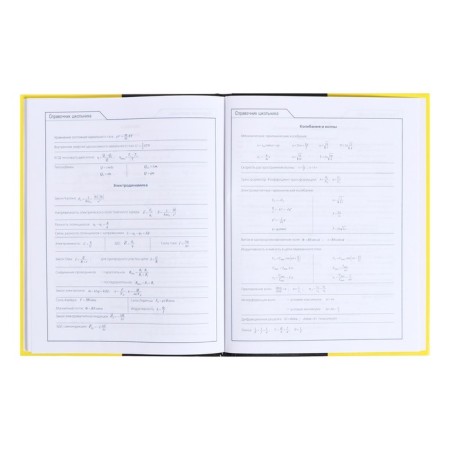 Universal diary for grades 5-11 Black & Yellow, solid cover, glossy lamination, 48 sheets-12