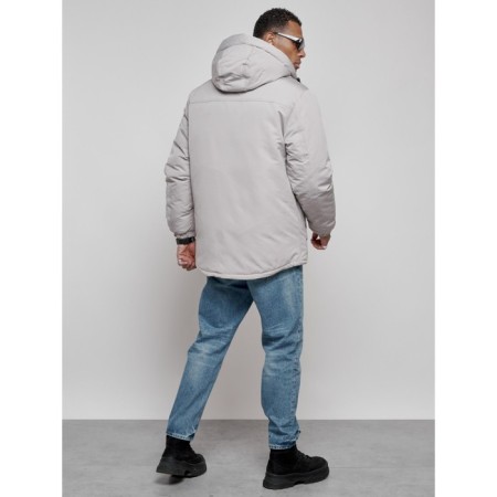 Male jacket, size 48, gray color-14