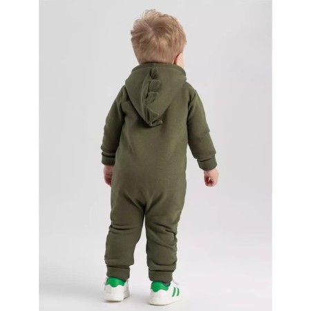 Children's overalls on Mowbaby Dino zipper, height 68 cm, green color-3