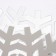 Napkin New Year's serving shade snowflake, color silver, d 38 cm