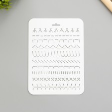 Plastic stencil 