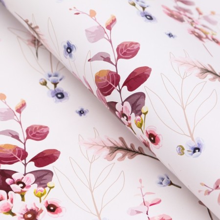 Glossy packaging paper "Flowers", 100 x 70 cm, 1 pc.-5