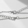 Kulons "Demetrons" Star, red-white color in silver, 45 cm