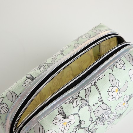 Lightning cosmetic bag, green color-2