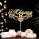 Topper wooden "with an anniversary" gold, mix, in the packing 5 different, give beautifully