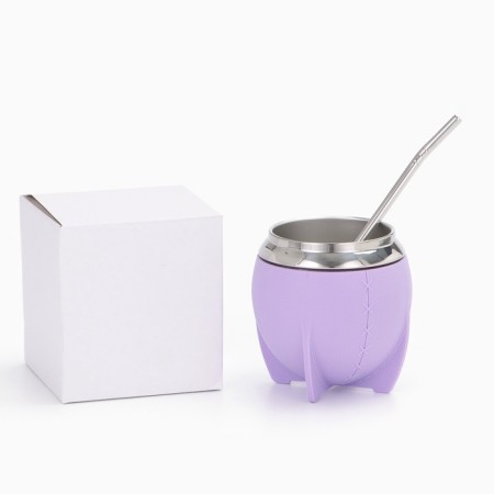 Kalabas for Mate Tea 250 ml and bombilli, cooking set, lilac-10