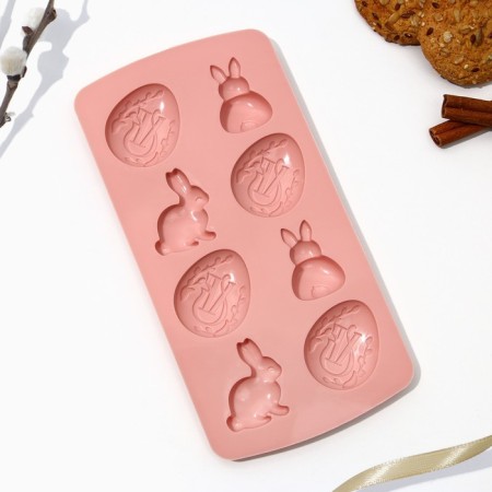 Silicone form for baking "Bunny", 10.6 x 20.7 cm.-2