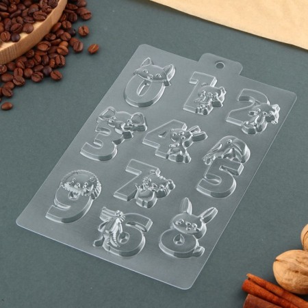 Form for chocolate "Learning numbers", 21 x 14 cm-1
