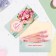 Money envelope "Happy Birthday!" Flowers in a cup, 18.5 x 8.5 cm