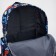A backpack with a zipper, the color is blue