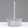 Wicker basket, 18x15x10/26 cm, natural, bamboo