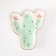 Souvenir ceramic stand for the Ring "Cactus with flowers" 1.6x11x12 cm